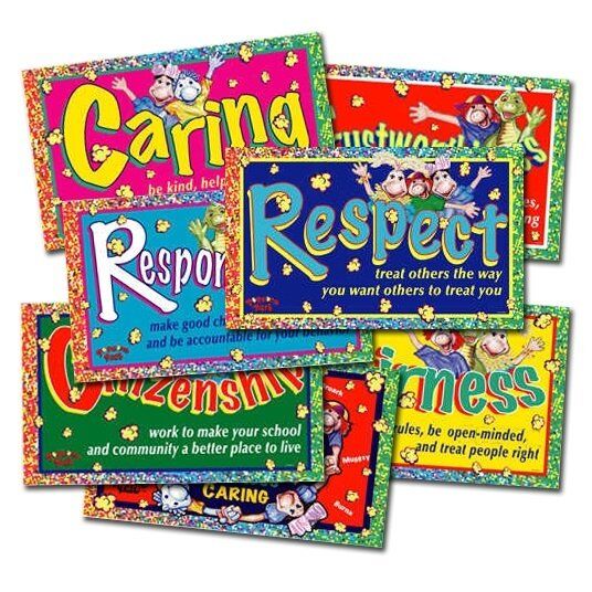Popcorn Park Set of (7) 3ft x 5ft Character Education SEL Banners Popcorn Park: Set of (7) 3ft x 5ft Character Education / SEL Banners